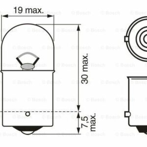 1987302928 AMPUL ECO 12V 67 PARK R5W BA15s - BOSCH