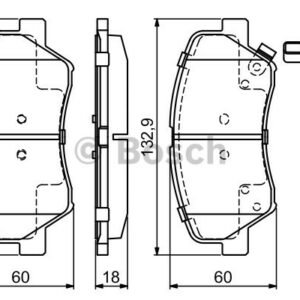 ÖN BALATA HYUNDAI ELANTRA 11-15 I30 12-16 CEED 15 - BOSCH