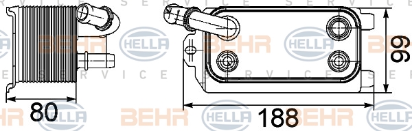 ŞANZUMAN YAĞ SOĞUTUCU VOLVO S60 10 S80 10 V60 10 V70 10 XC60 10 XC70 10 FORD LENDROVER - MAHLE