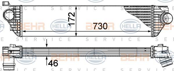 TURBO RADYATÖRÜ INTERCOOLER MASTER III 2.3 DCİ 10 - MAHLE