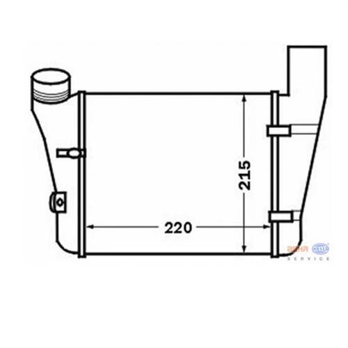 TURBO RADYATÖRÜ INTERCOOLER AUDI A4 1.9TDI 00-04 -2.0TDI 04 A6 1.9TDI 01-05 2 15x218x62 - MAHLE