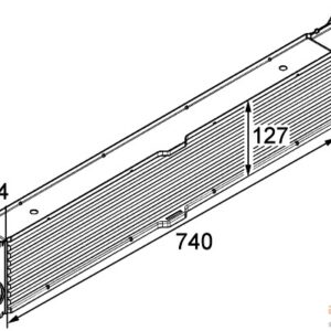 TURBO RADYATÖRÜ INTERCOOLER DUCATO-BOXER-JUMPER 2.2-2.3-3.0 D 06 740x127x64 - MAHLE