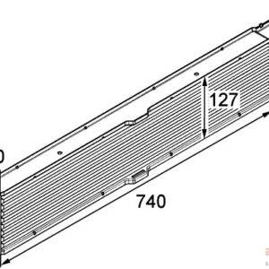 TURBO RADYATÖRÜ INTERCOOLER DUCATO-BOXER-JUMPER 2.2-2.3-3.0 D 06 740x127x50 - MAHLE