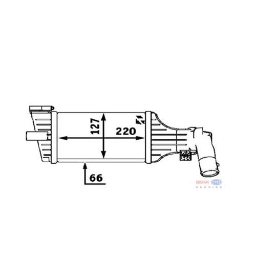 TURBO RADYATÖRÜ INTERCOOLER ASTRA G 1.7DTI 16V-1.7CDTI-2.0DTI 16V 220x170x66 - MAHLE