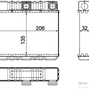 KALORIFER RADYATORU BMW E46 98 05 E83 06 11 PREMIUM LINE - MAHLE