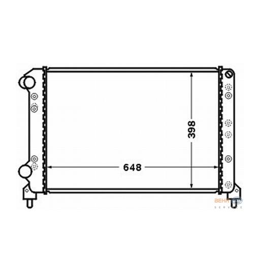 RADYATÖR DOBLO-DOBLO CARGO 1.4 10/05 1.6-1.9D 01 MEK AC 648x398x26 - MAHLE