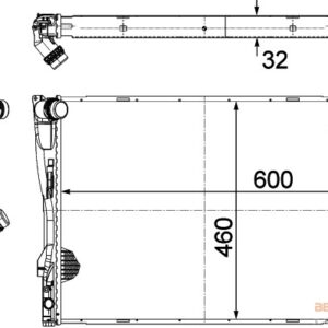 MOTOR SU RADYATORU MEKANIK SANZ. TAPASIZ BMW E81 E82 E87 E88 E90 E91 E92 E93 X1 E84 Z4 E89 - MAHLE