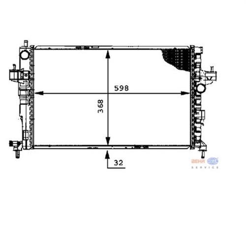 SU RADYATÖR CORSA C-COMBO C 1.7 Y17DT-Y17DTL AC KLİMASIZ MEK 540x375x26 PREMIUM LINE - MAHLE