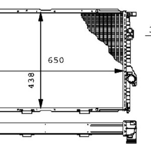 RADYATÖR BMW E39 525TDS 97-03 E38 725TDS 96-01 - MAHLE