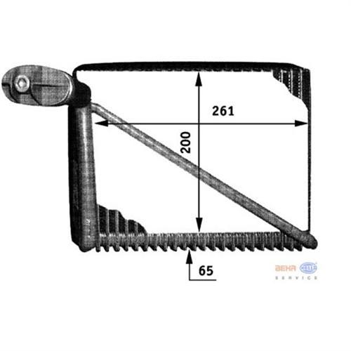 KLİMA EVAPORATÖR A4-PASSAT 1.6-1.8-1.9 TDi-2.0 97-05 A4 95-01 200x262x65 8FV3 51211191 - MAHLE