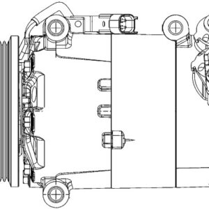 KLİMA KOMPRESÖRÜ FOCUS III- CMAX II-GRAND C-MAX 2.0 TDCİ 11 MONDEO IV 07 14 2.0 TDCI - MAHLE