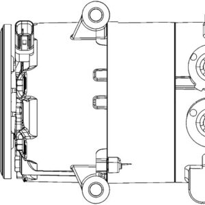 KLİMA KOMPRESÖRÜ FOCUS CMAX II-GRAND MAX 1.6 Tİ 10 FOCUS III 1.6 Tİ 11 110mm - MAHLE