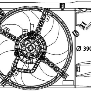 KLİMA KONDENSER FANI GRANDE PUNTO 05 PUNTO EVO 09-12 CORSA D 1.2-1.4 - MAHLE