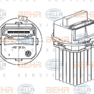 FAN AYAR REGULATÖRÜ C3 10 C4 05 C5 08 C6 05 DS3 10 - MAHLE