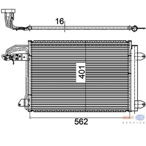 KLİMA KONDENSERİ KURUTCU İLE A3-LEON-TOLEDO-OCTAVIA-CADDY III-GOLF V-VI-JETTA IV-TOURAN 550x39 - MAHLE