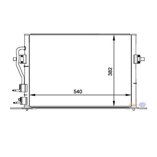 KLİMA KONDENSERİ MONDEO II-COUGAR 98 545x400x25 - MAHLE