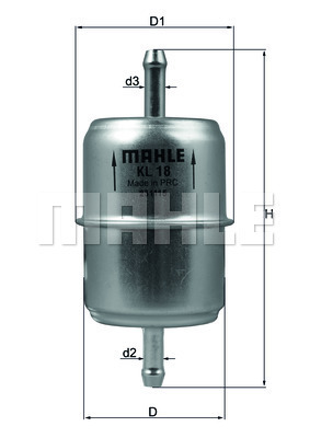 YAKIT FILTRESI MERCEDES M102 190 W201 W123 W124 W460 - MAHLE