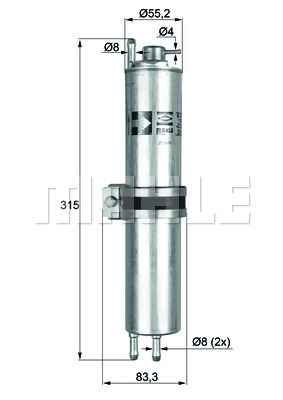 YAKIT FILTRESI BMW N62 M54 E65 03 08 - MAHLE