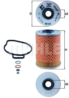 YAG FILTRESI BMW E36 M41 - MAHLE