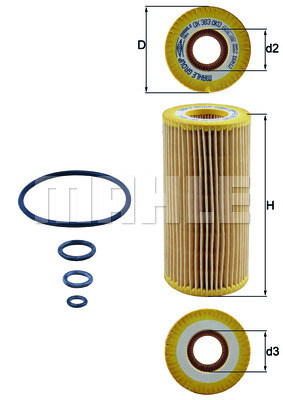 YAG FILTRESI MERCEDES M275 M279 W220 W221 W222 C215 C216 C217 W463 R230 R231 - MAHLE