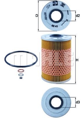 YAG FILTRESI BMW E12 E28 E34 E24 E23 E32 - MAHLE