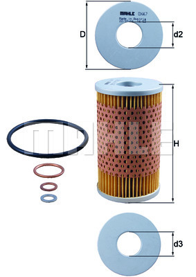 YAG FILTRESI MERCEDES M115 M180 M130 W110 W111 W112 W114 W115 W123 C123 S123 W460 - MAHLE