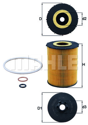 YAG FILTRESI BMW E60 N62 - MAHLE