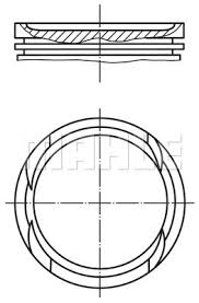 x MOTOR PİSTON SEGMAN 0.50 73mm ASTRA J-INSIGNIA A-CRUZE 10 1.4 14NET - MAHLE