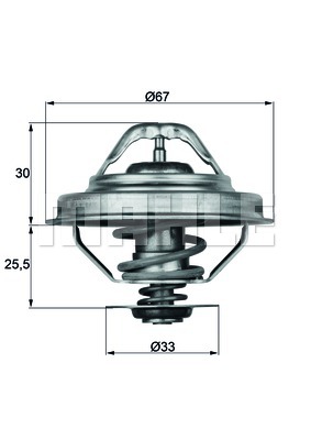 TERMOSTAT 92 BMW M40 E36 E39 - MAHLE