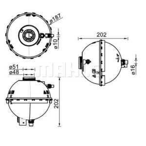 RADYATOR YEDEK SU DEPOSU BMW N13 N20 N26 B38 F20 F22 F23 F30 F32 F33 F34 F36 - MAHLE