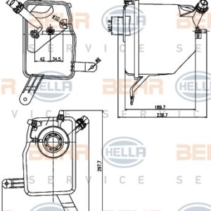 YEDEK SU DEPOSU BMW E60 E63 E64 - MAHLE