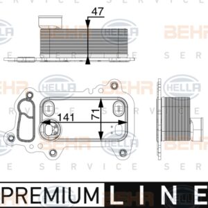 MOTOR YAG SOGUTUCU PREMIUM LINE BMW E81 E82 E88 E90 E92 E93 E60 E83 E84 - MAHLE