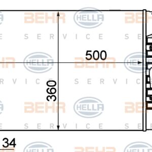 SU RADYATÖRÜ BENZINLI KLIMALI AC FIESTA/KA 1.4/1.6 BENZ 1995-2002 CR 381 000S - MAHLE