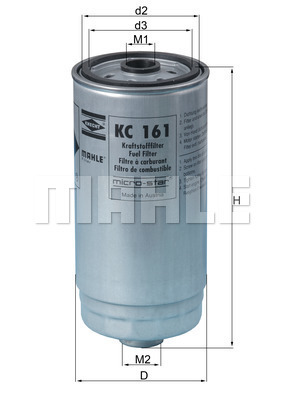 YAKIT FİLTRESİ Spin-on fuel filter - MAHLE