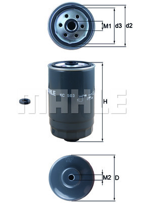 YAKIT FİLTRESİ Spin-on fuel filter - MAHLE