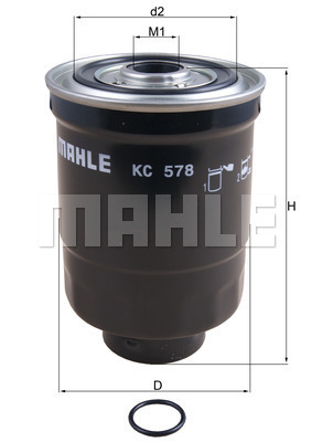 YAKIT FİLTRESİ Spin-on fuel filter - MAHLE