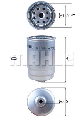 YAKIT FİLTRESİ Fuel filter - MAHLE