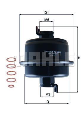 YAKIT FİLTRESİ Fuel filter - MAHLE