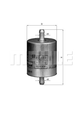 YAKIT FİLTRESİ In-line fuel filter - MAHLE