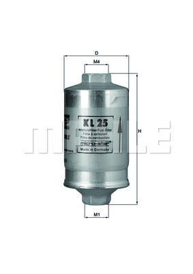 YAKIT FİLTRESİ In-line fuel filter - MAHLE