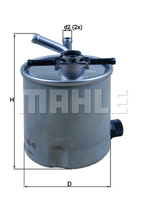 YAKIT FİLTRESİ In-line fuel filter - MAHLE