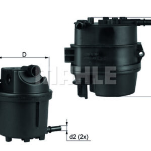 YAKIT FİLTRESİ In-line fuel filter - MAHLE