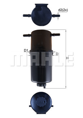 YAKIT FİLTRESİ In-line fuel filter - MAHLE