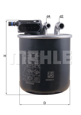 YAKIT FİLTRESİ In-line fuel filter - MAHLE