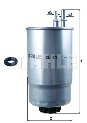 YAKIT FİLTRESİ In-line fuel filter - MAHLE