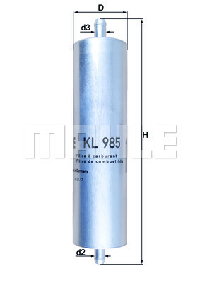 YAKIT FİLTRESİ In-line fuel filter - MAHLE