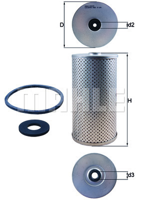 YAKIT FİLTRESİ Fuel filter element - MAHLE