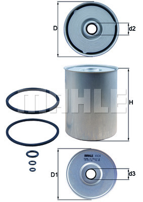 YAKIT FİLTRESİ Fuel filter element - MAHLE