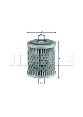 YAKIT FİLTRESİ Fuel filter element - MAHLE