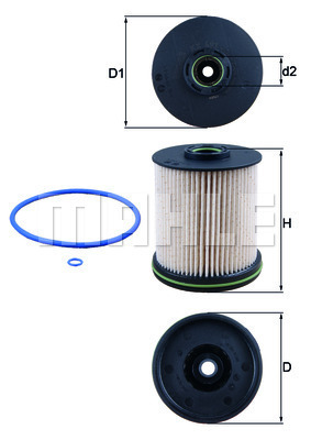 YAKIT FİLTRESİ Fuel filter element - MAHLE